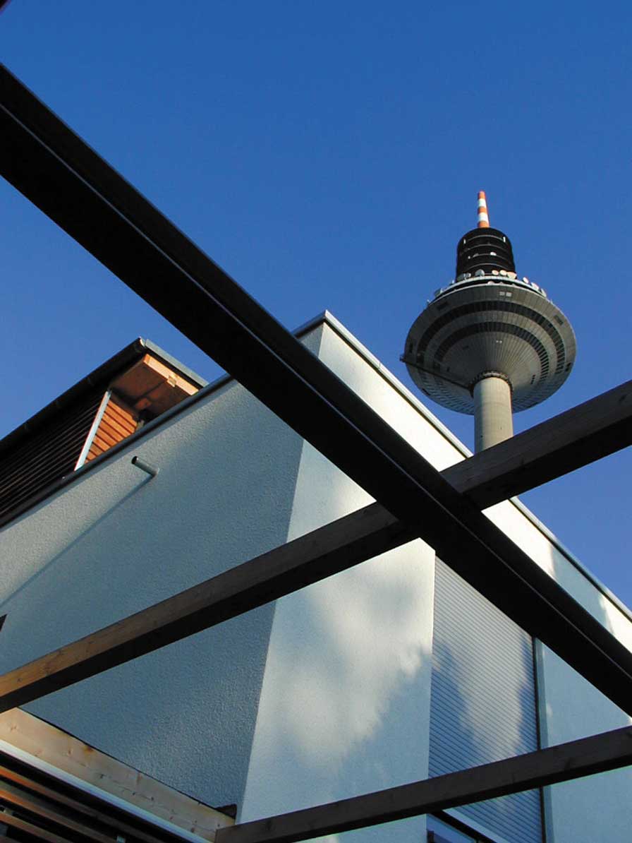 Blick aus dem Einfamilienhaus in Ginnheim